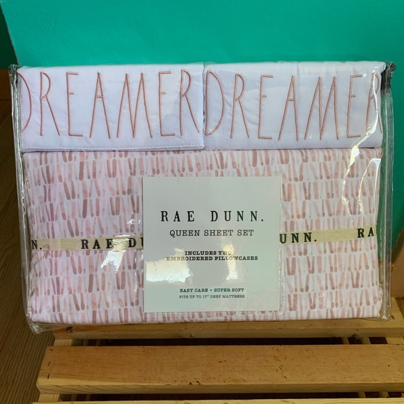 Rae Dunn Bedding Rae Dunn Queen Sheet Set Fits 7 Deep Pockets Poshmark